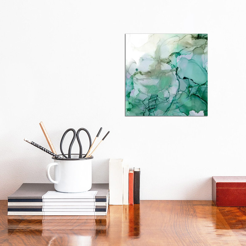 Emerald Cavern I by Jennifer Goldberger - Wrapped Canvas Print, 30.48cm H x 30.48cm W x 1.905cm D