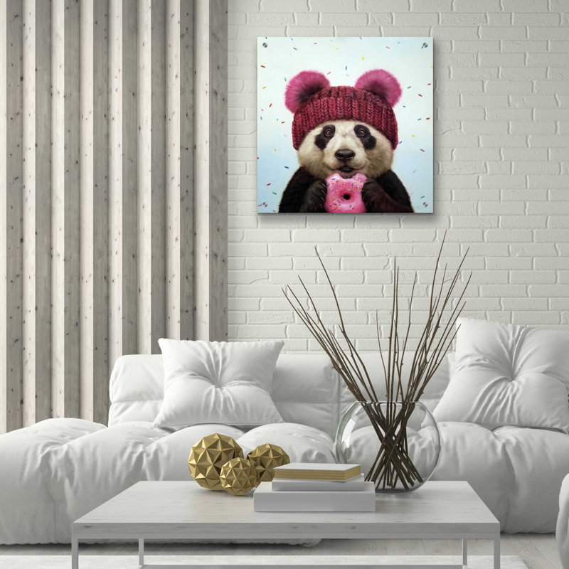 «First Bite» par Lucia Heffernan, art mural en verre acrylique, H 24 po x l 24 po x P 0,2 po