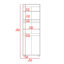 Armoire Glasgow, une armoire, deux tablettes