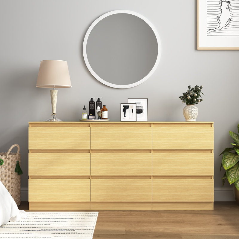 Commode 9 tiroirs, Oak