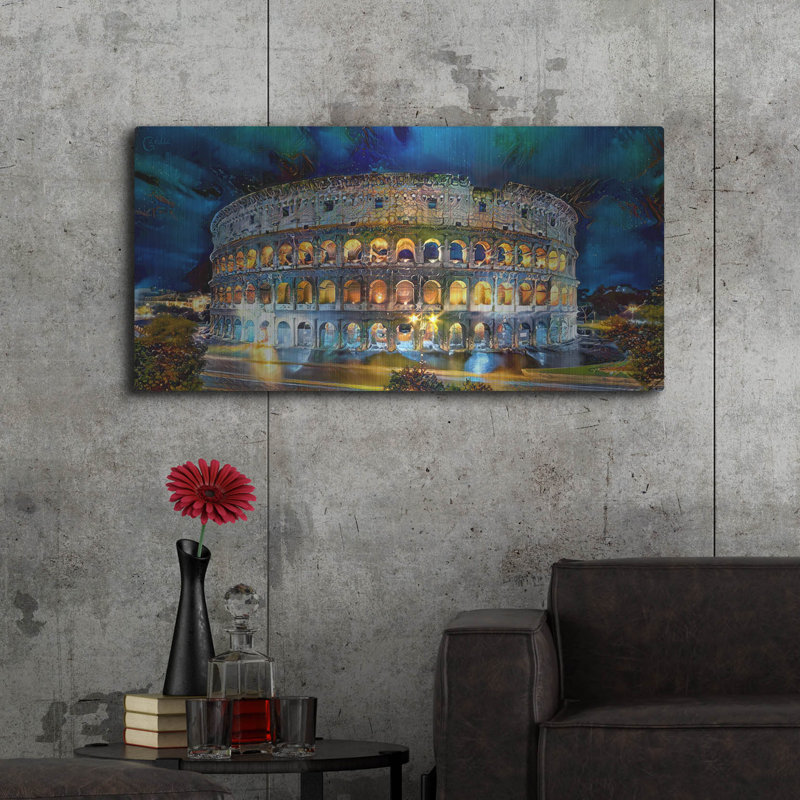 «Rome Italie Coliseo Night 2022» par Pedro Gavidia, H 24 po x l 48 po