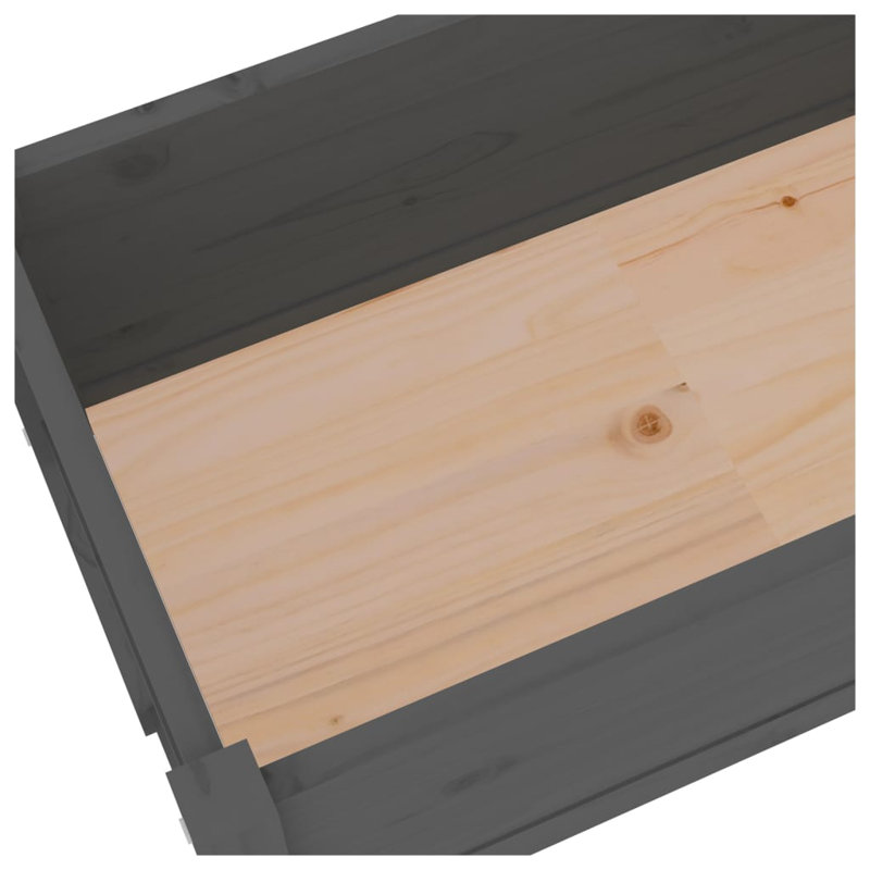 Aref Wood Raised Garden Bed, Brown, 81cm H x 78cm W x 40cm D
