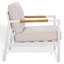 Chaise de terrasse en aluminium et teck Berg
