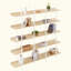 Bibliothèque à 5 niveaux avec bureau ouvert, tablette de style industriel rétro