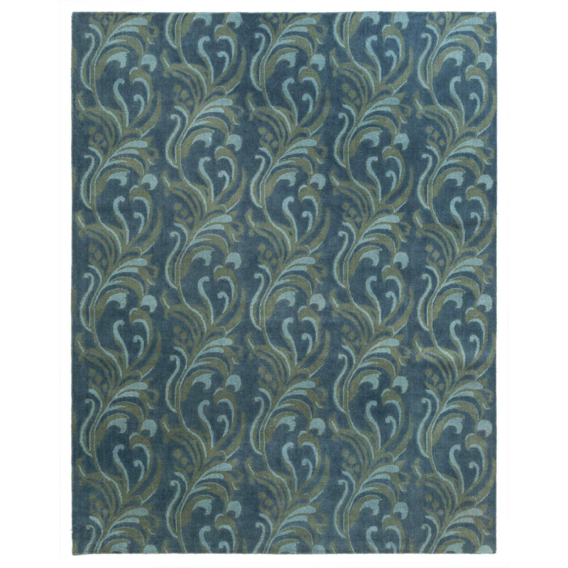 Tapis tissé à la main, Rectangle 7 pi 6 po x 9 pi 6 po