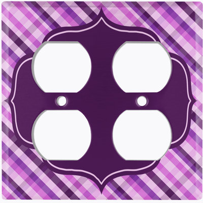 Patterned 4 - Gang Toggle Light Switch Standard Wall Plate