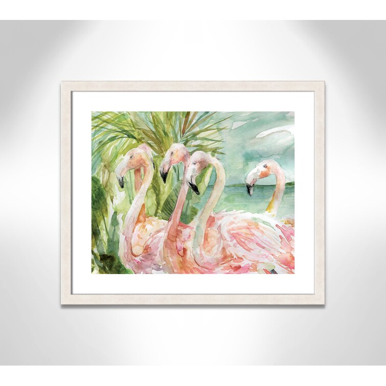 Bay Isle Home Pink Ladies Framed On Paper Print