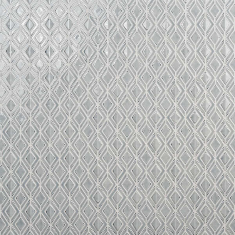 Nabi Jewel 3D Glossy Glass Mosaic Tile, Arctic Blue