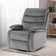 Swivel Rocker Recliner Chair in Velvet, Compact Modern Design Recliners for Small Spaces with Plush Comfort
