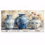 «Blue Stately Vases II - Morocco Pottery», ensemble d'art sur toile-410287153