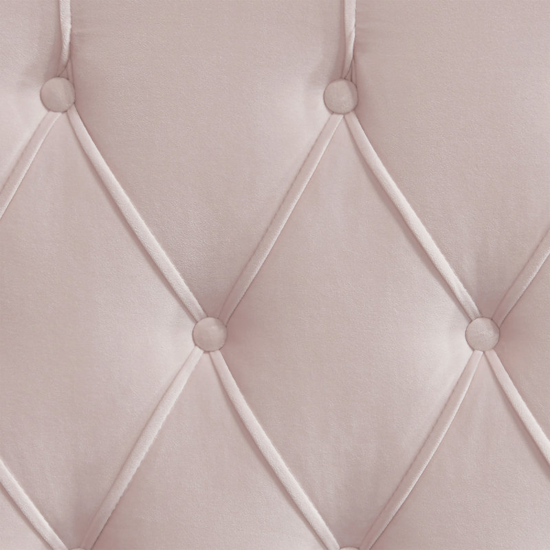 Upholstered Wingback Headboard, Queen, Dusty Mauve