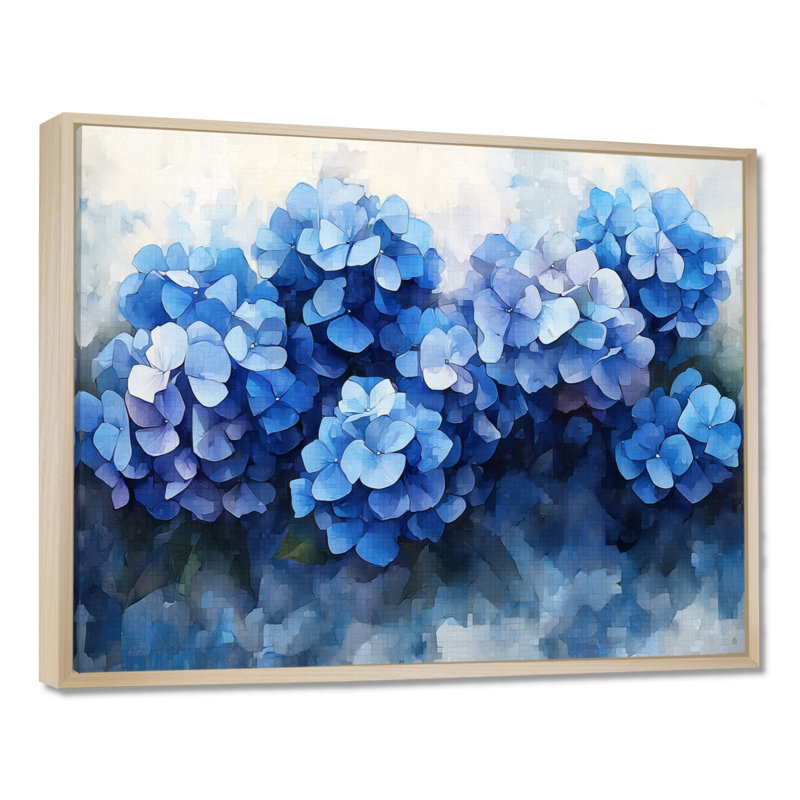Jacquil - Floral Wall Art, H 12 po x l 20 po, Impression sur cadre flottant, Brun