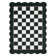 Washable Scalloped Rug Modern Checkerboard Rug Non Slip, Soft Non Shedding Thin Carpet, Indoor Low Pile Foldable Carpet, Contemporary Printed Mat for Living Room Bedroom