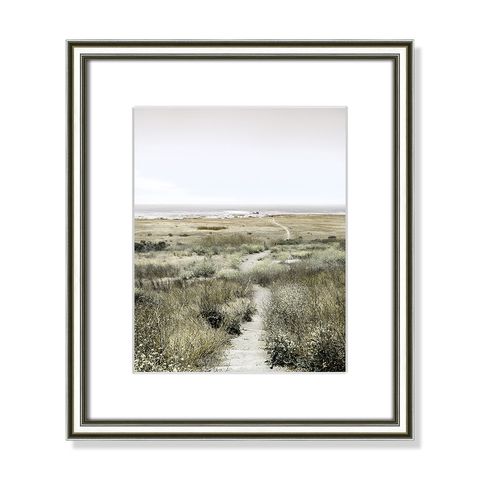 Toscani "Footpath to Paradise" Print, 14.25 W x 16.25 H x 0.88 D, Silver