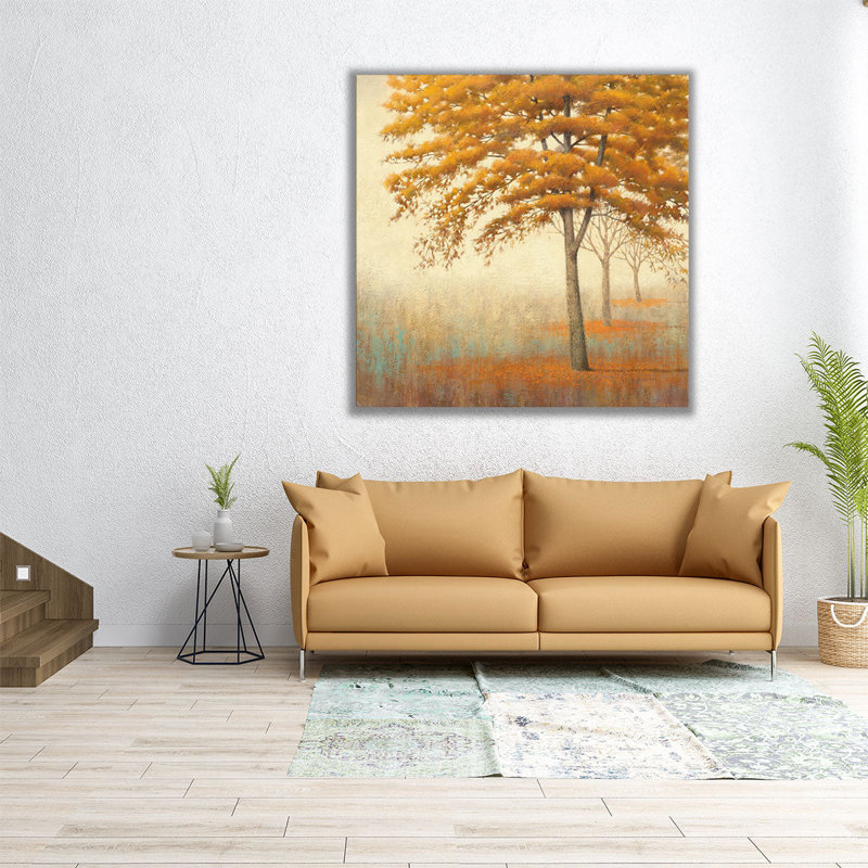 «Autumn Trees I», reproduction d'art sur toile, H 12 po x l 12 po