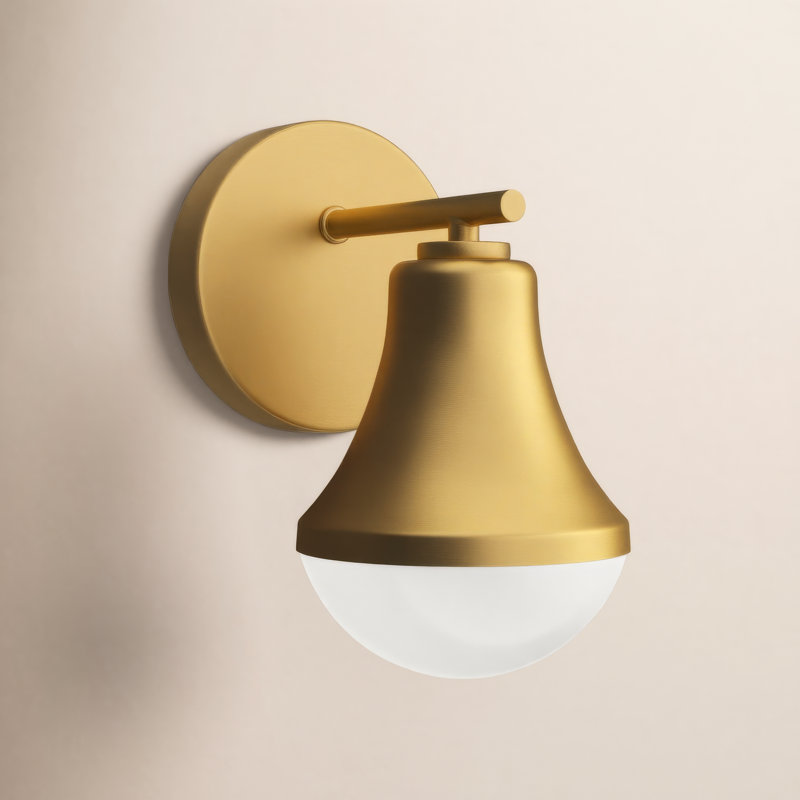 Christine Vanity Light, Lacquered Brass