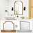 Wood Frame Accent Wall Mirror for Bathroom Bedroom-1318155063-1306283939