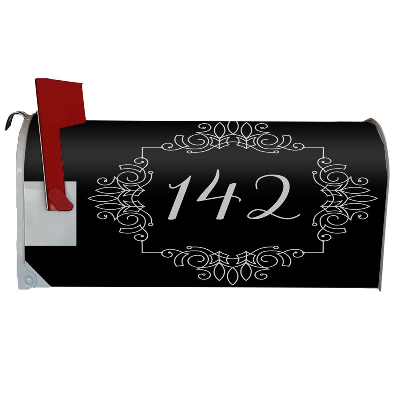 Adhésif décoratif, H 25,5 po x l 20,75 po x P 0,02 po, Argent / noir