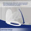 Quiet-Close Elongated Toilet Seat With Quick-Release Hinges