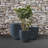 3-Piece Round Concrete Indoor/Outdoor Pot Planter Set -1022063663-1048270918