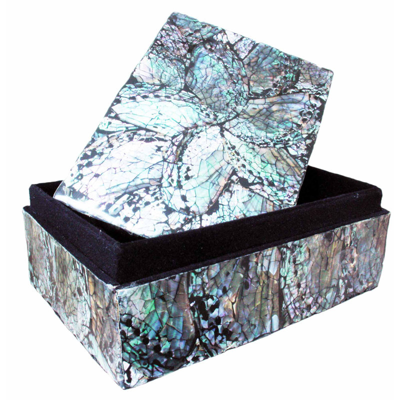 Shoshana Lacquer Decorative Box, 3" H x 8" W x 5" D