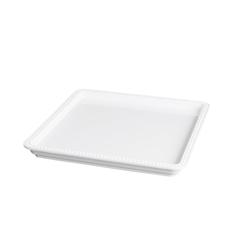 Elite Global Solutions Venetian Melamine Tray, White