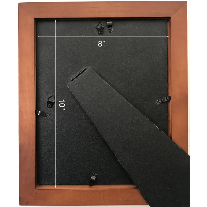 Cadre photo simple en bois d'acajou mat 8 "x 10" Pamila