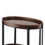 Chariot-bar ovale avec 2 tablettes