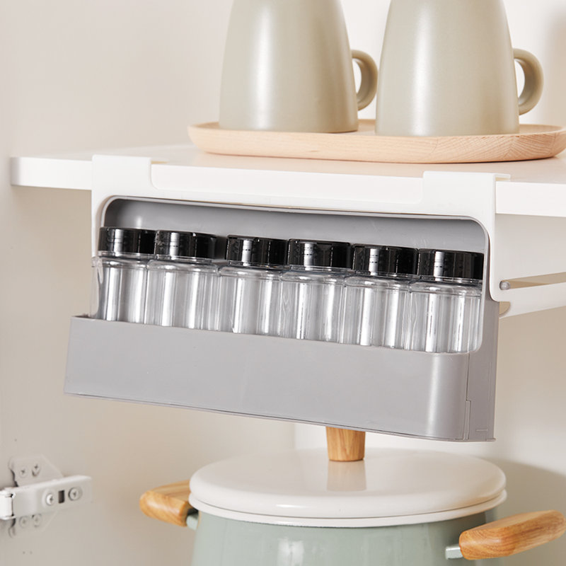 Wall Spice Jar & Rack Set