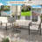 5-Person Outdoor Wicker Metal Sofa Seating Set with Cushion-770076618