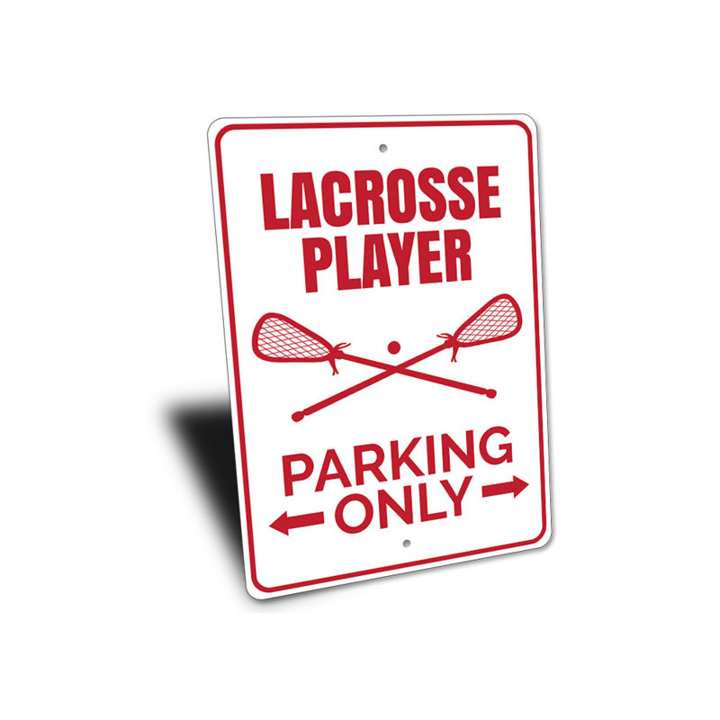 Enseigne de jeu Lacrosse, H 10 po x l 14 po x P 0,04 po