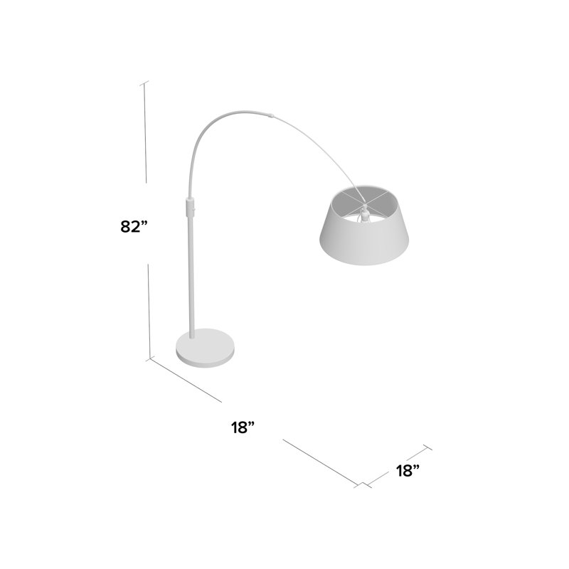 Lampe sur pied en arche 82" Aldusa