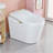 Modern Smart Toilet With Bidet, Heated Seat, Auto Flush & Open/Close, Ada Compliant-128993275
