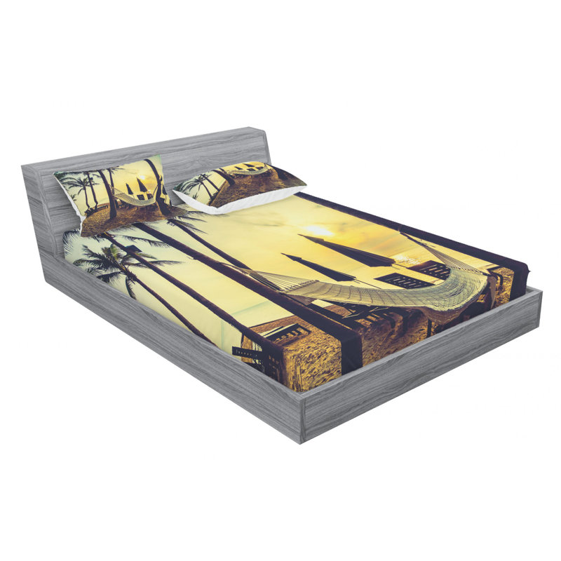 Microfiber Sheet Set, Queen Sheet Set + Fitted Sheet + 2 Pillowcases