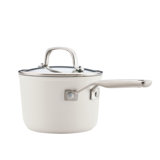 Kitchenaid Hard-Anodized Ceramic Induction Saucepan With Lid, 2-Quart, Agave