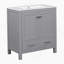 Meuble-lavabo de salle de bain avec lavabo simple, lavabo sous comptoir, armoire de rangement pour salle de bain, fermeture en douceur-396907840
