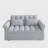 Loveseats Sofa Bed with Pull-out Bed,Adjsutable Back-Light grey-2131242320