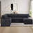 116.5''Transformative Modular Sofa With Multi-Functional Design-118786136