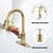 Kitchen Faucet With Pull-Down Sprayer, Single-Handle High Arc Sink Faucet With Deck, Suitable For Kitchen Sinks And Laundry Sinks.-114112634