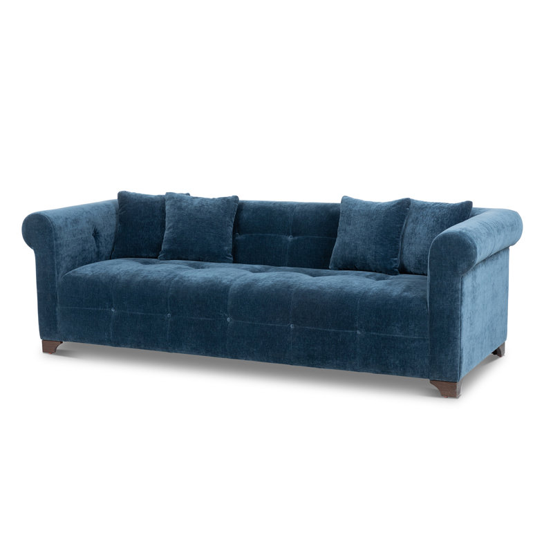 Tuxedo Sofa, Taupe, Blue