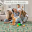 Tapis rétro taupe lavable pour l'intérieur-321572558-321572593