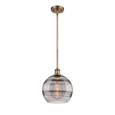 Ballston Bienes 1 Light Stem Hung Pendant-516-G556