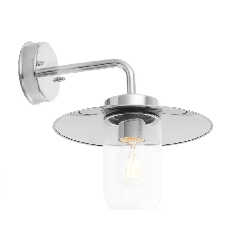 Maya Silver 33.5cm H Outdoor Barn Light