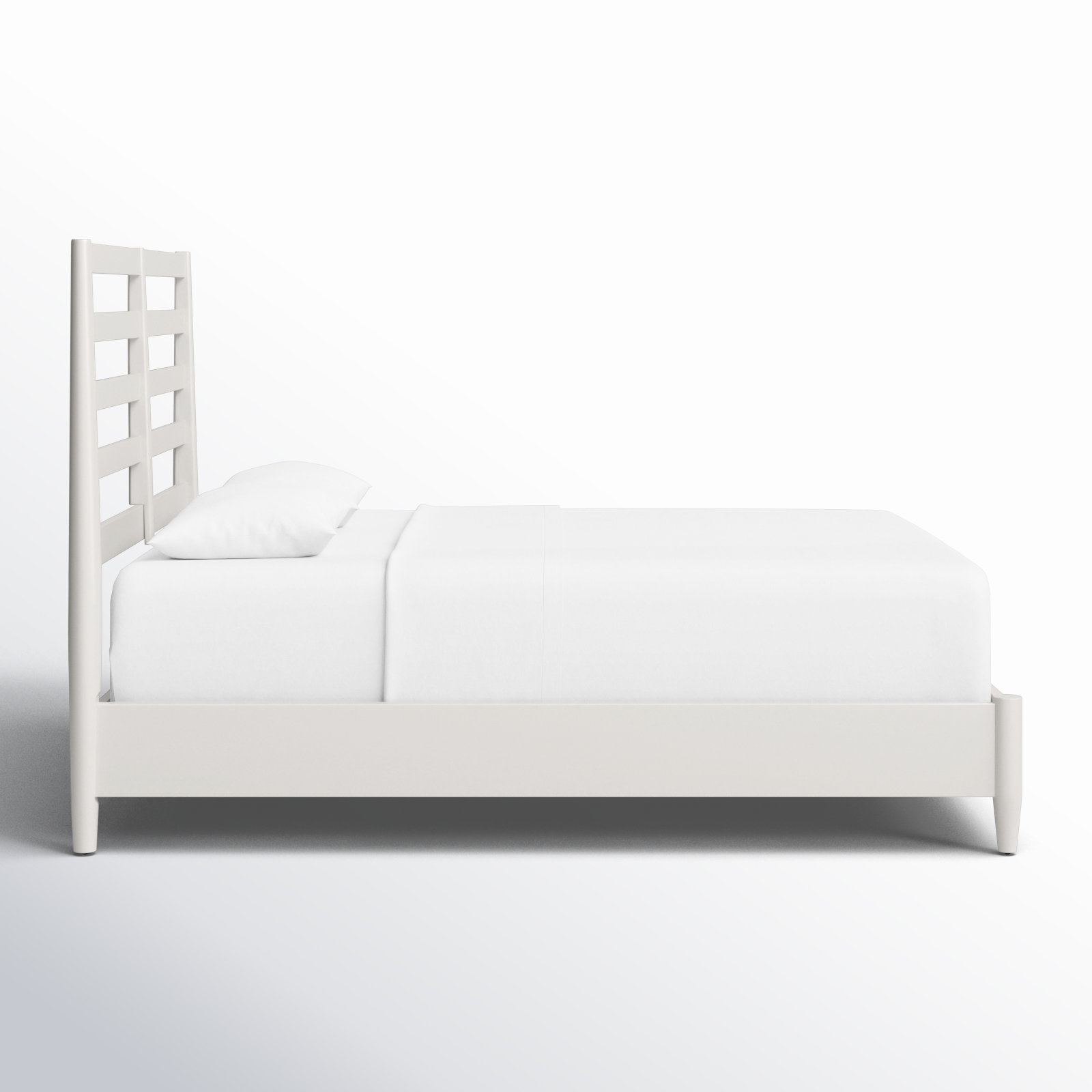 Williams Slatted Bed, Queen, White