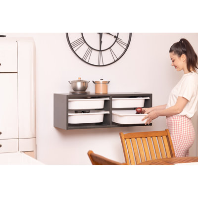Armoire murale 2 x 2 avec bacs