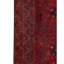 Tapis rouge / bleu marine / brun en laine noué à la main de conception unique 3 pi 2 po x 5 pi