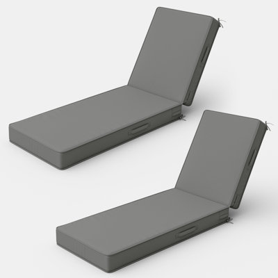 Outdoor Cushions 4'' Chaise Lounge Cushions 26" W X 80" L (Cushions Only)