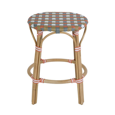 Tabouret de comptoir ovale en rotin 24 po Ballito