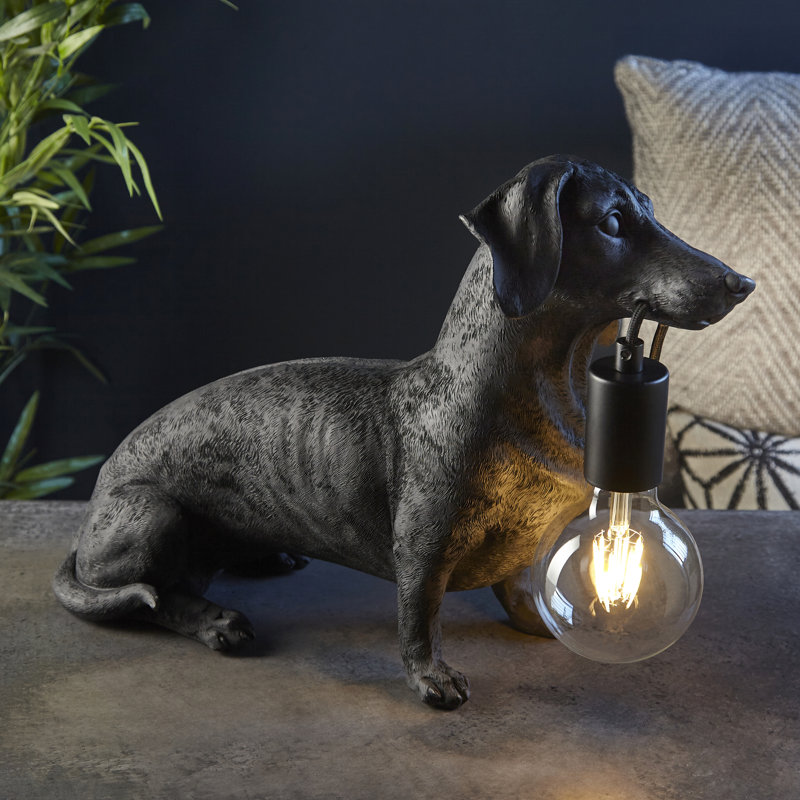 Towcester Resin Novelty Lamp, Black