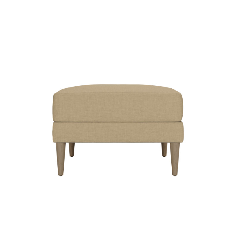 Essential Ottoman, Sand Hemp Blend, Natural